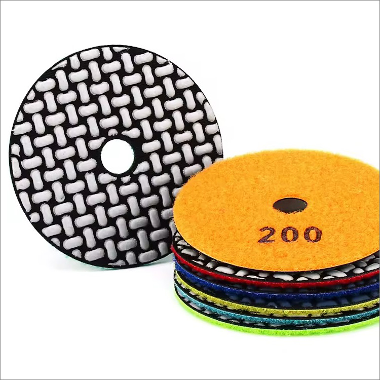 Diamond flexible polishing pads resin bond dry use