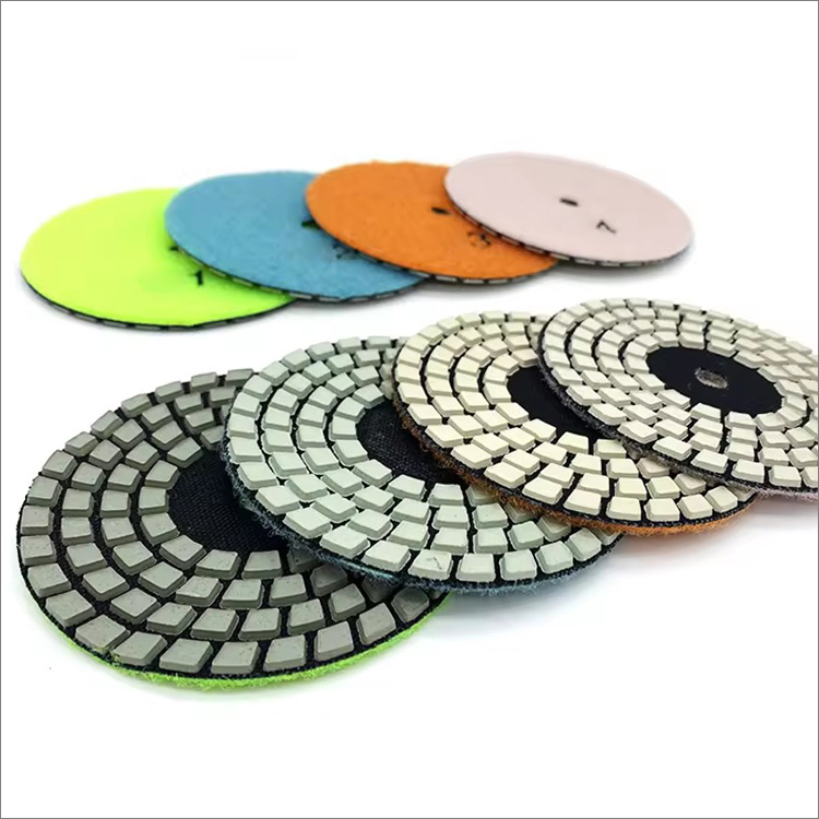 4 steps resin bond flexible diamond polishing pads dry use