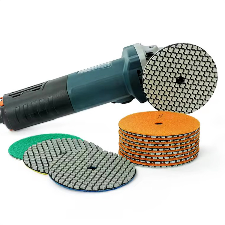 4 steps resin bond flexible diamond dry polishing pads