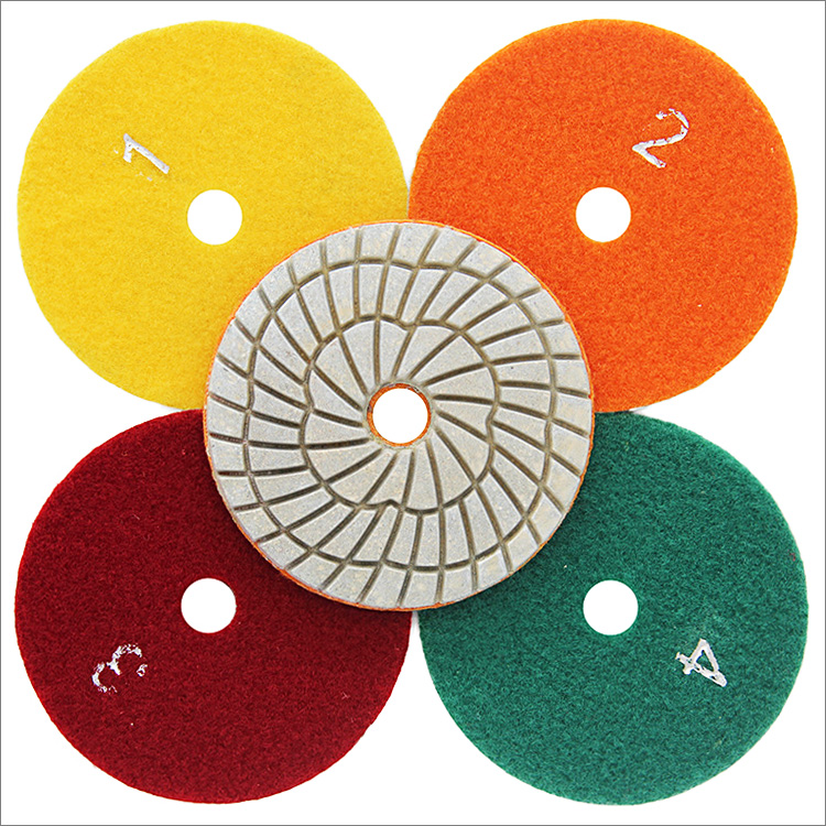 4 steps resin bond flexible diamond polishing pads wet use