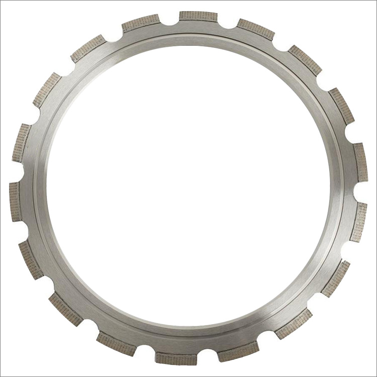 Diamond ring saw blade for concrete - laser welded, matrix segments