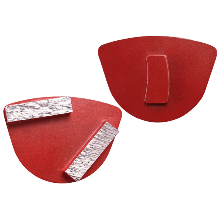 Diamond grinding shoes for Klindex Hyper floor grinder 2 bar shape segments