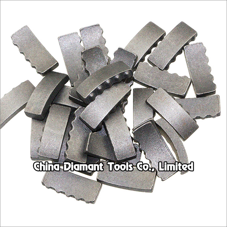 Diamond segments of drill bits - dots top shape