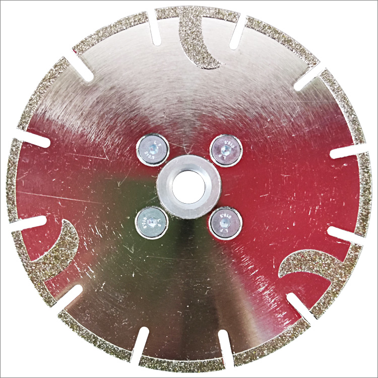 5 inches 125mm electroplated diamond saw blade cutting disc with M14 flange