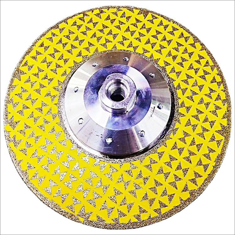 7 inches 180mm electroplated diamond saw blade cutting grinding disc with M14 flange