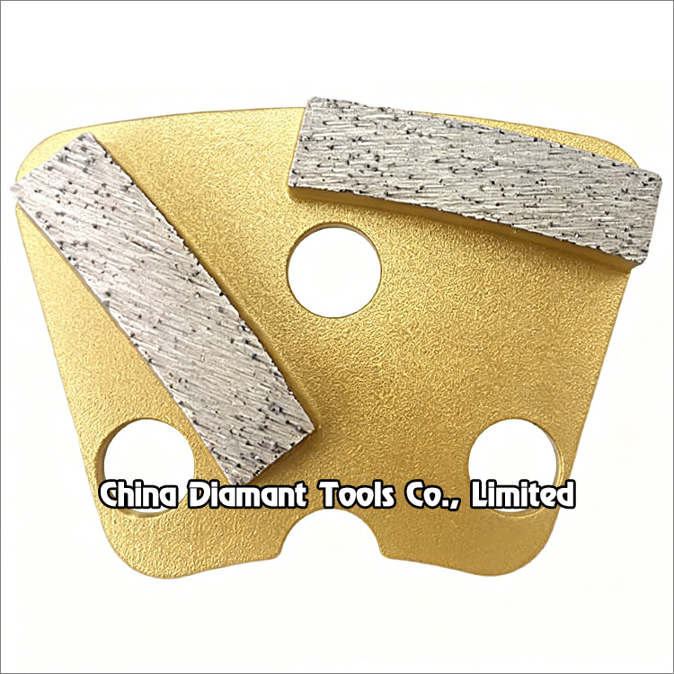 Diamond grinding shoes for Dr. Schulze floor grinders 2 curved bar segments