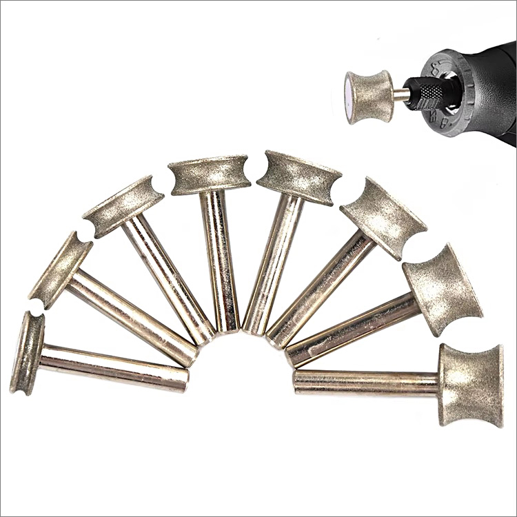 20mm concave diamond grinding heads sharpening wheels thickness 2-12mm for stone glass jade ceramic