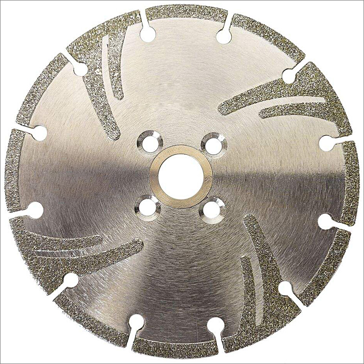 Reinforced electroplated diamond saw blade cutting discs for soft stone marble porcelain plastic steel