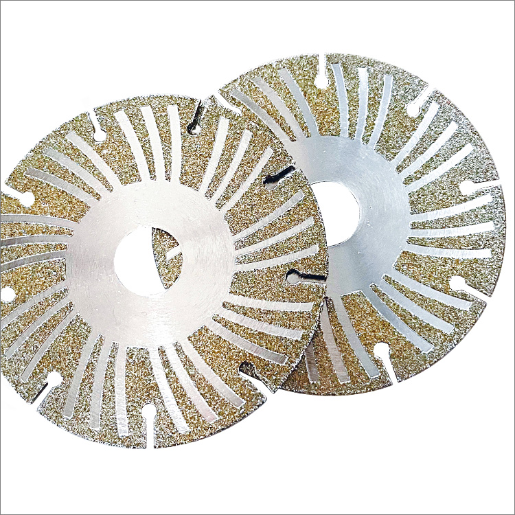 Multi-purpose electroplated diamond cutting grinding disc for stone porcelain steel plastic