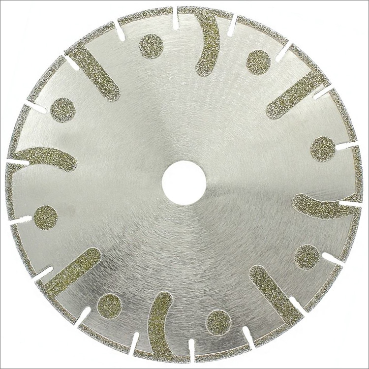 Reinforced electroplated diamond saw blade cutting disc for marble soft stone ceramic plastic