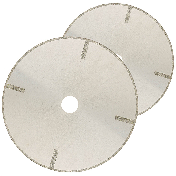 Reinforced electroplated diamond saw blade cutting disc for soft stone marble porcelain